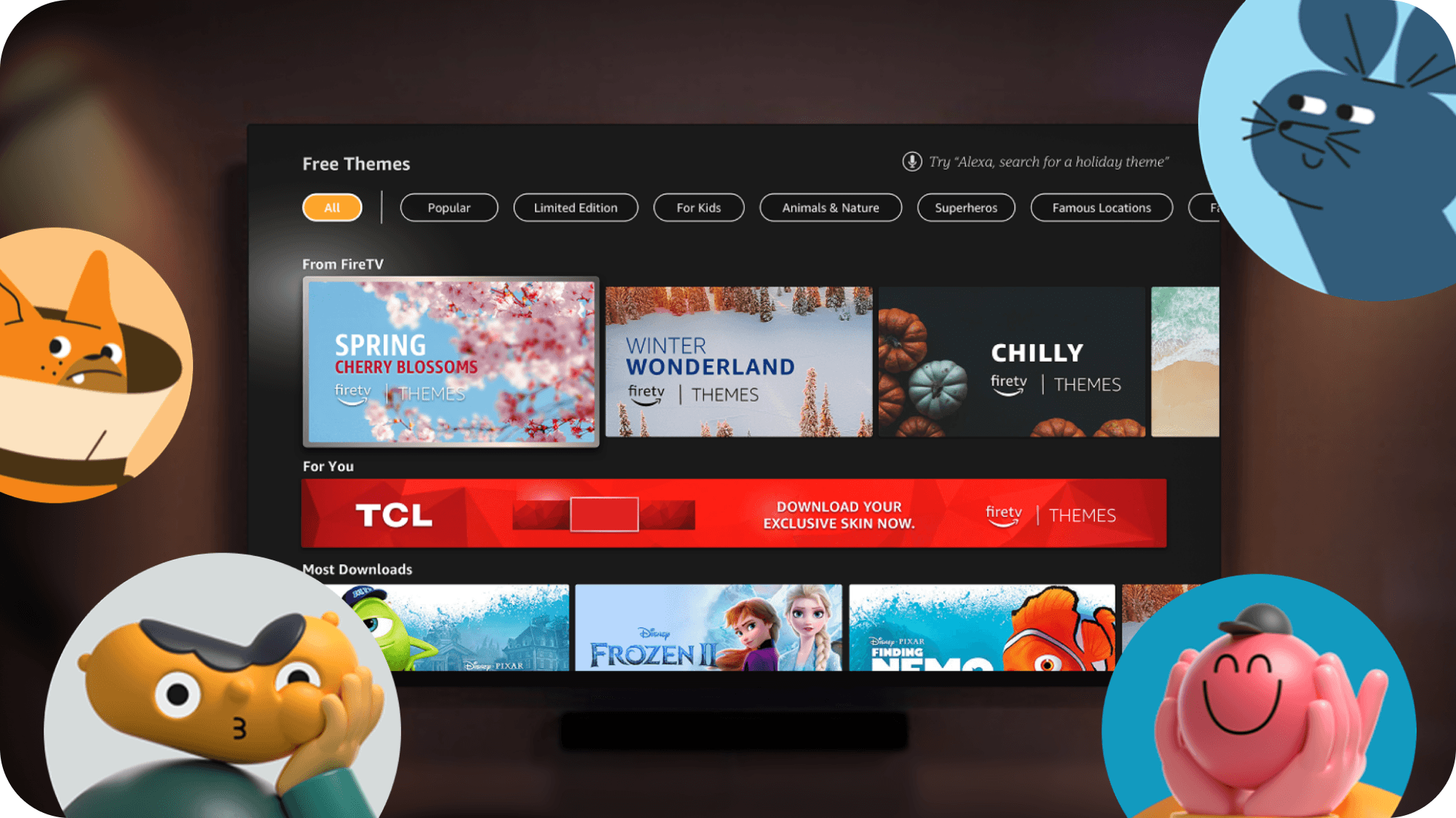 Fire TV customization concept shown in context
