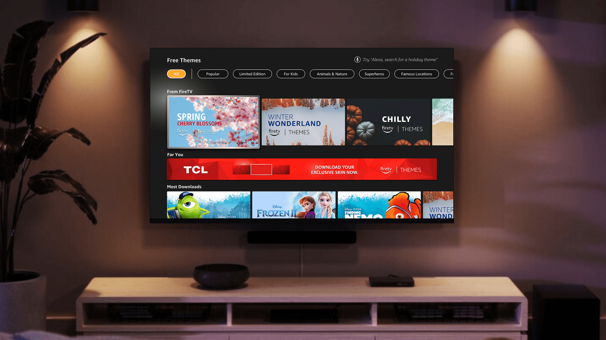 Fire TV themes concept