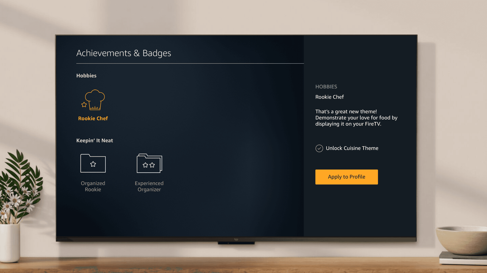 Fire TV reward-based moment concept