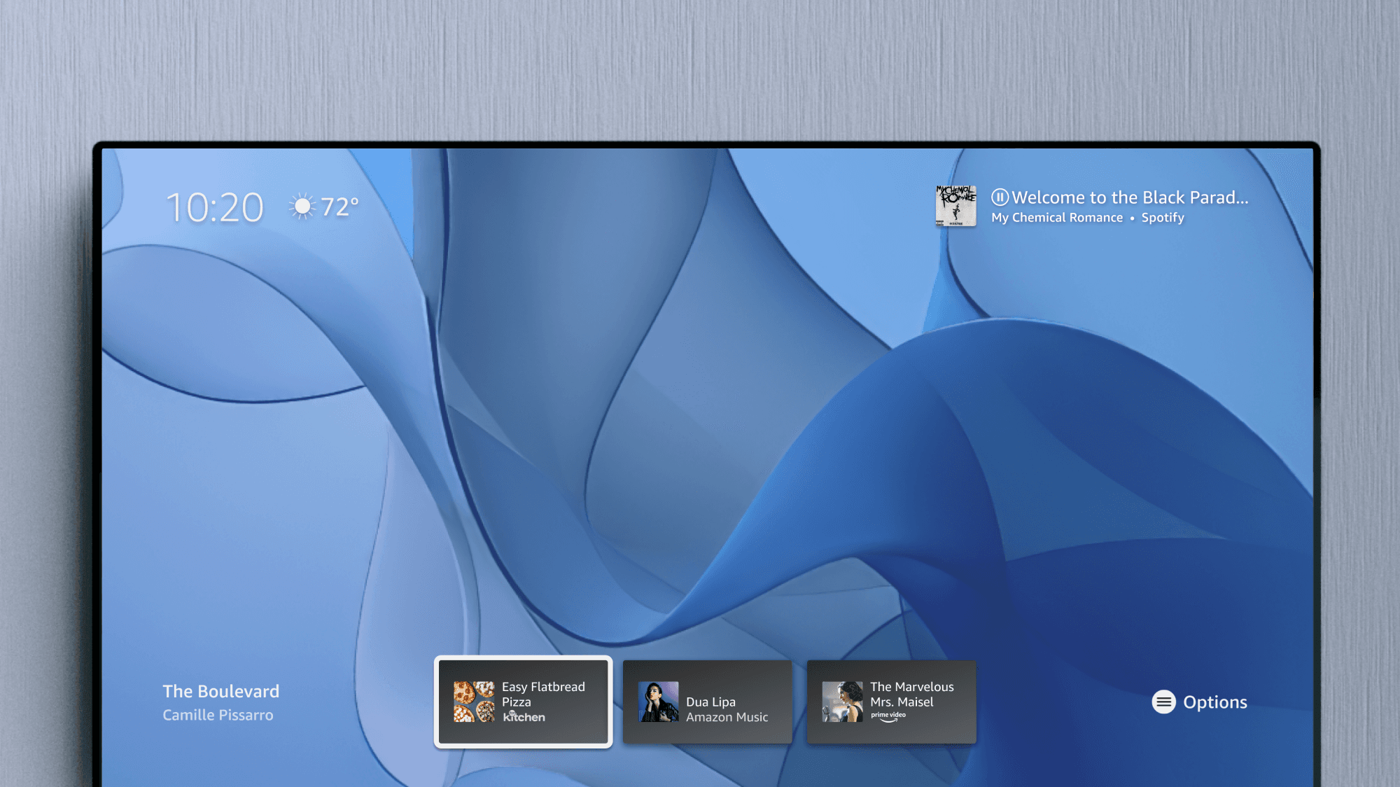 Fire TV Ambient Home / Art Mode screen