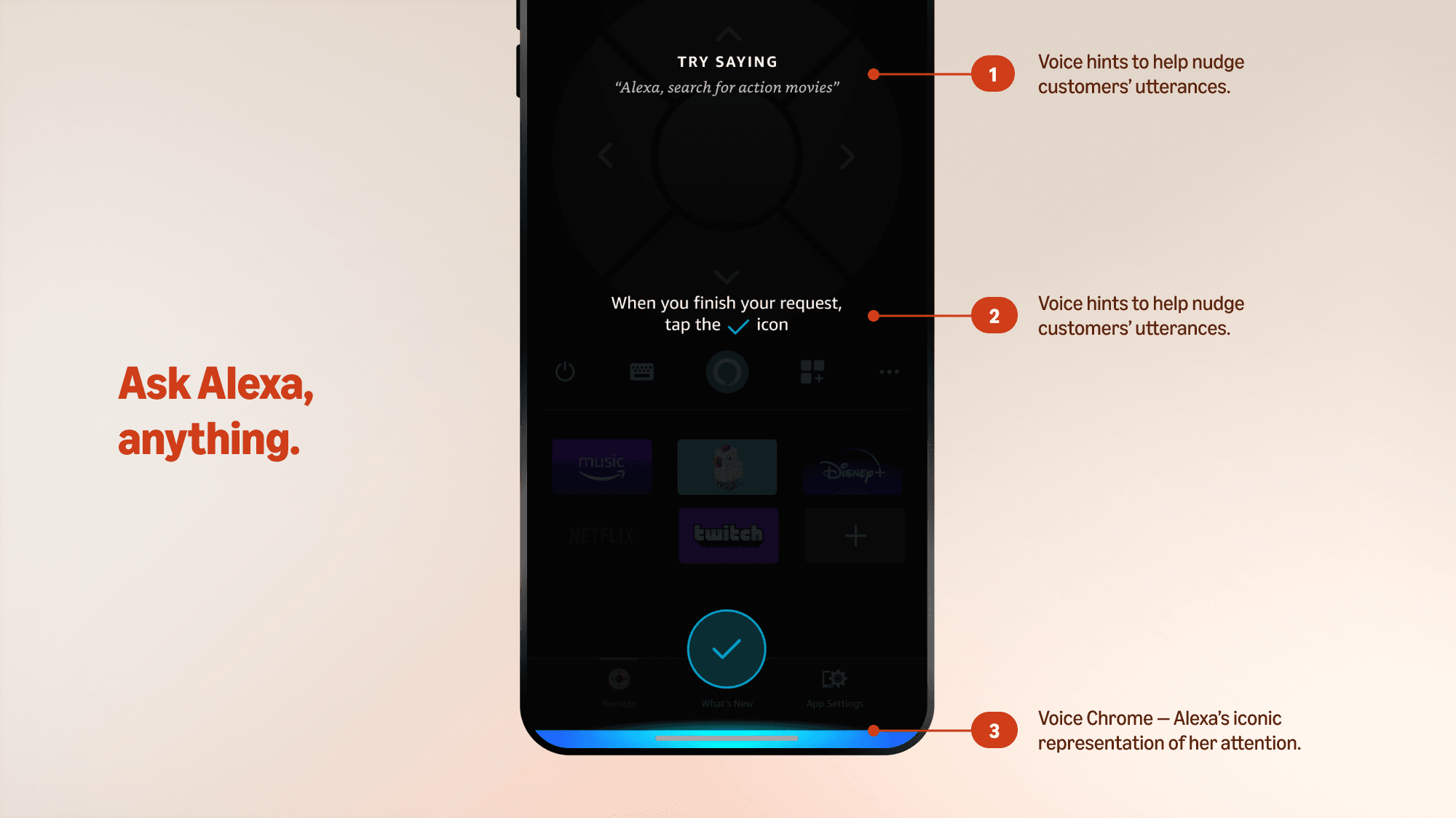 Alexa voice interaction on the Fire TV Mobile app