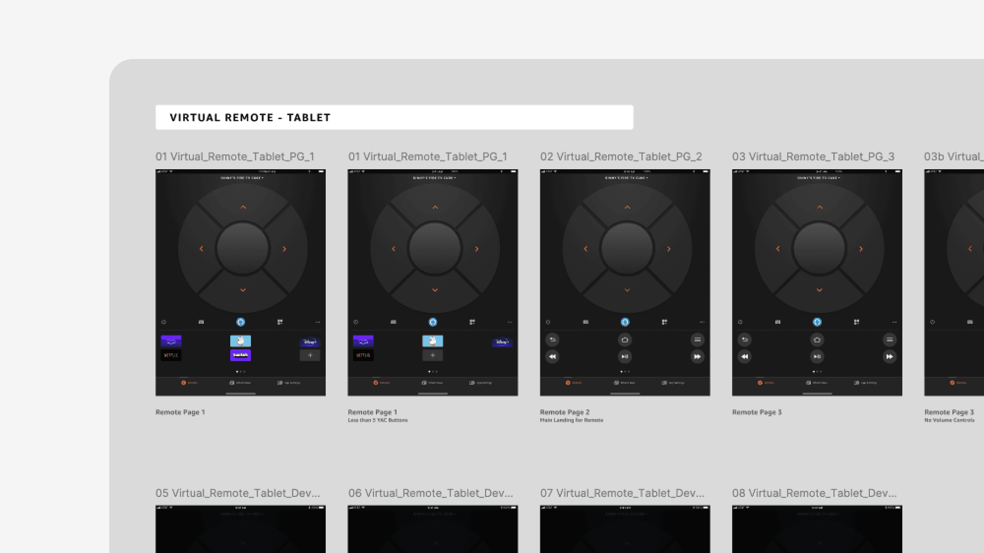 Fire TV Mobile app design system component scaled across devices
