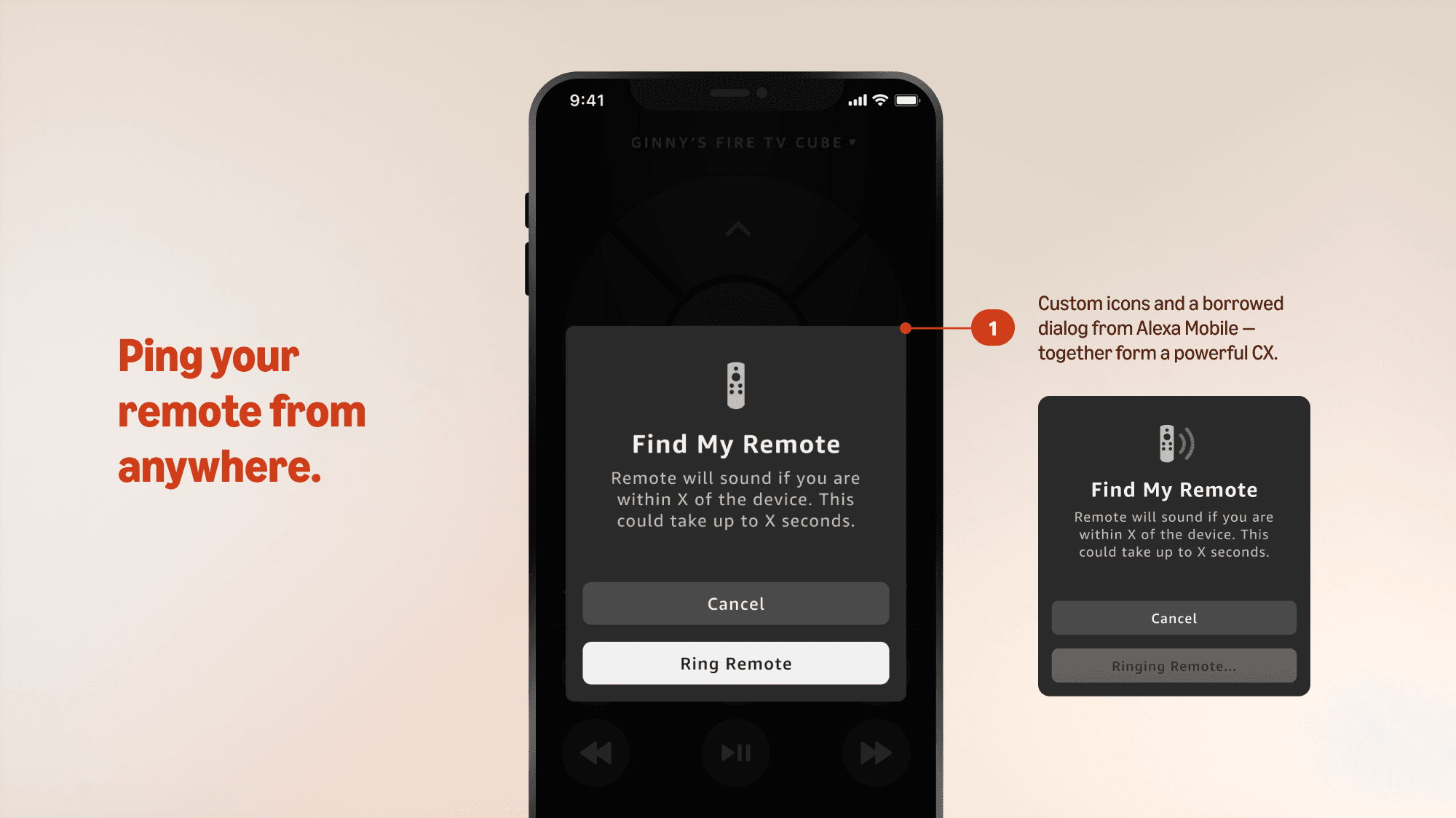 Find My Remote feature on the Fire TV Mobile app