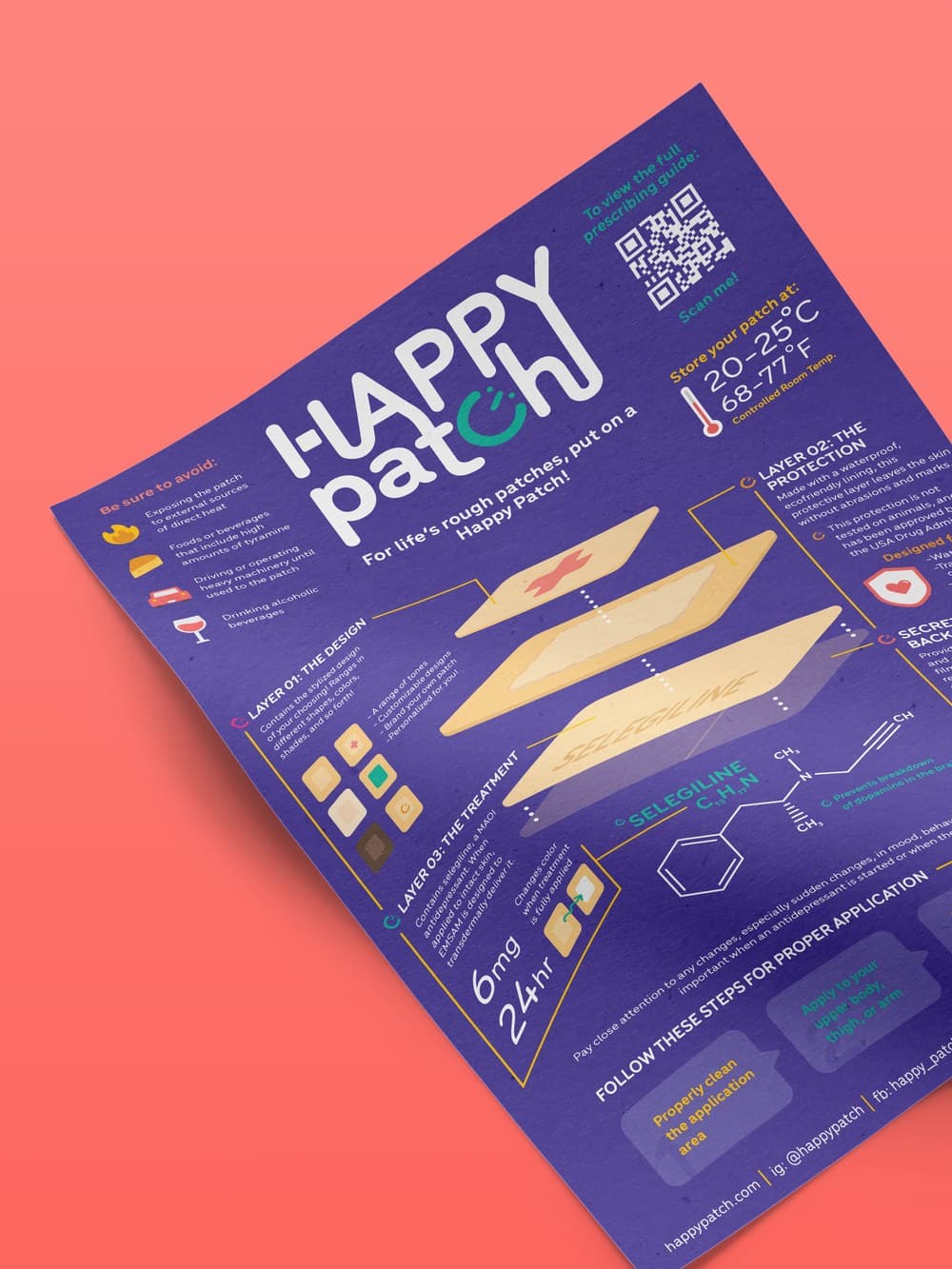 “Happy Patch” poster design