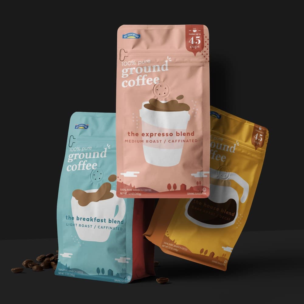 Coffee bag packaging designs